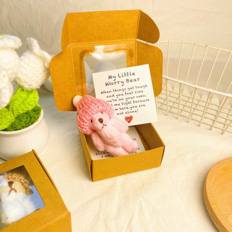 🎁Handmade Mini Plush Teddy Bear in Box