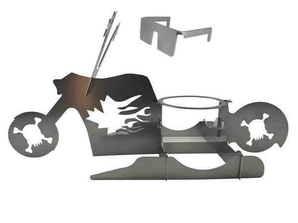 Portable chicken stand Beer- American motorcycle BBQ
