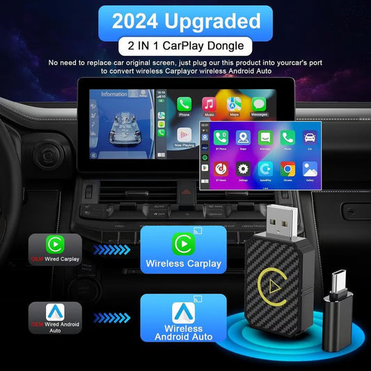 ⏳ 6-Hour Flash Deal! Don't Miss Out! 💥 Mini Wireless CarPlay Adapter