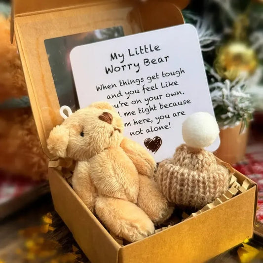 🎁Handmade Mini Plush Teddy Bear in Box